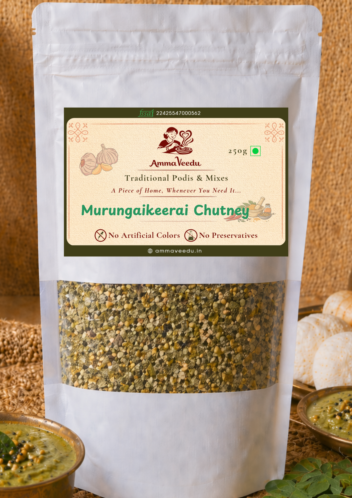 Murungakeerai Chutney Mix